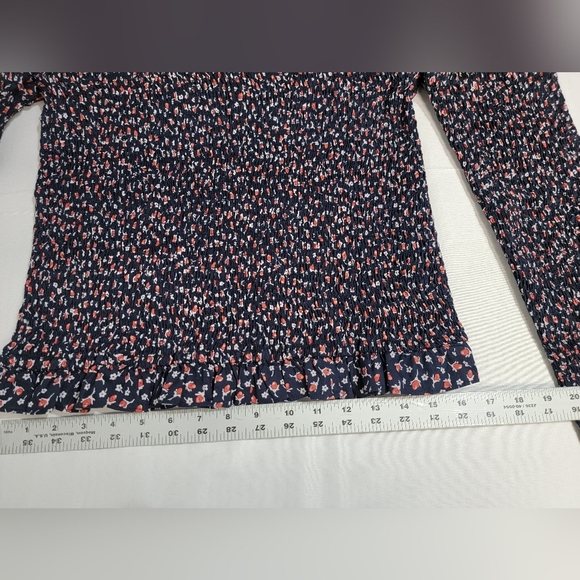 Polo Ralph Lauren Kezia Ditzy Floral Smocked Off The Shoulder Top Size XL - Picture 9 of 15